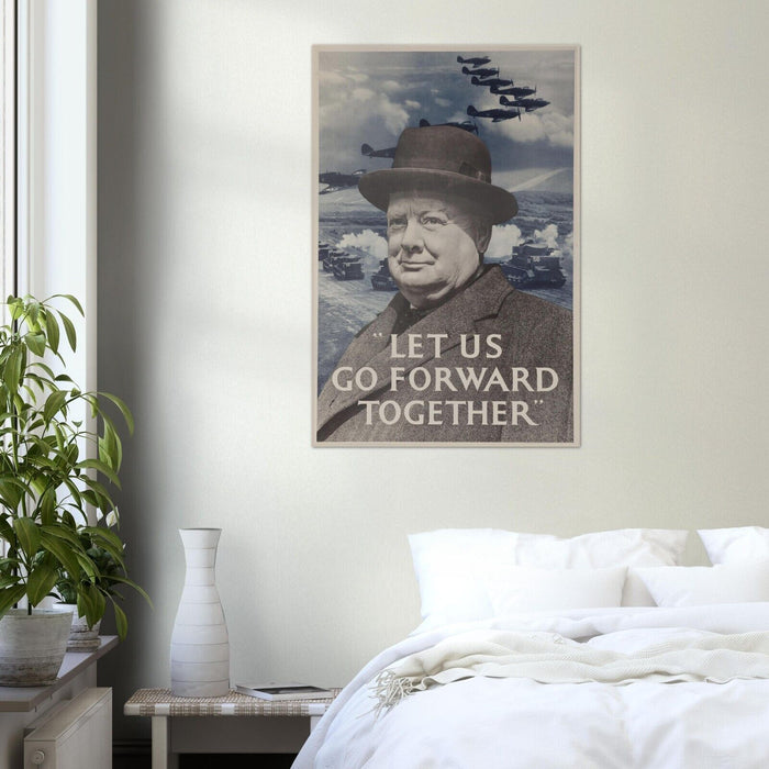 Winston Churchill - World War 2 Poster - WW2 Vintage Poster