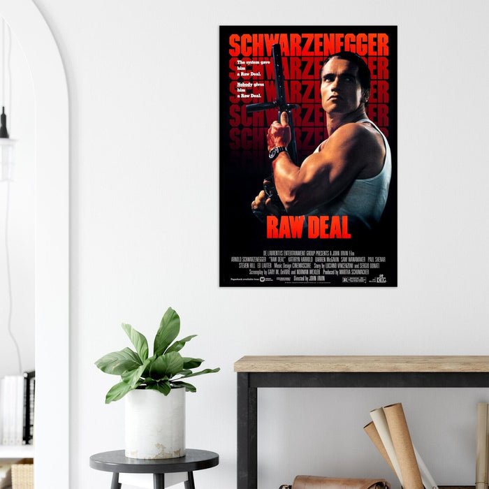 Raw Deal - Movie Poster - Arnold Schwarzenegger - US Version