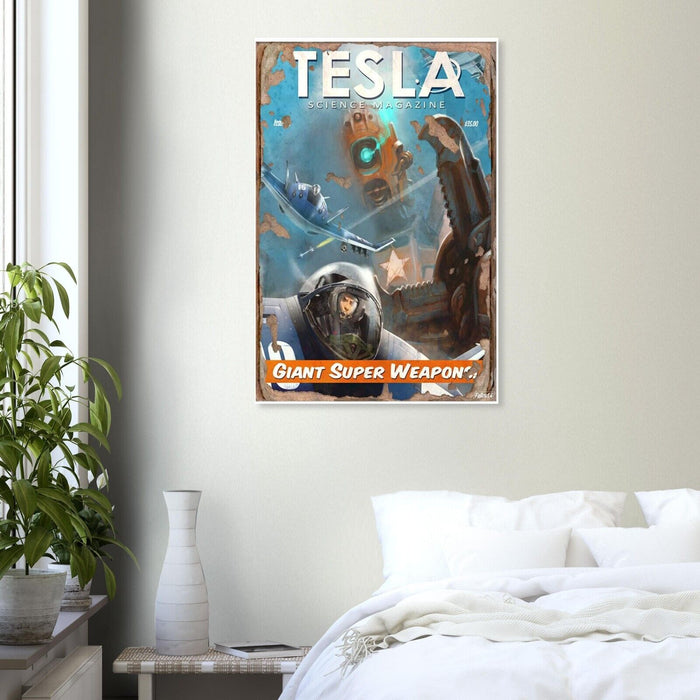 Tesla Science Journal - Giant Super Weapon - Fallout 4 Poster