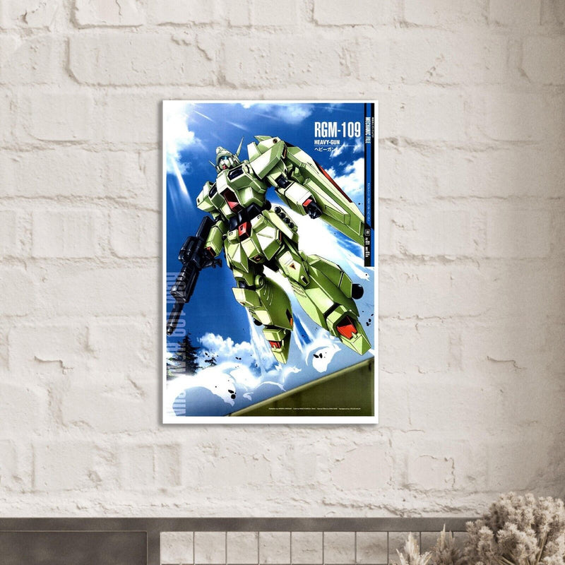 Heavy-Gun RGM-109 - Gundam Mechanical Poster - Japanese Anime Poster