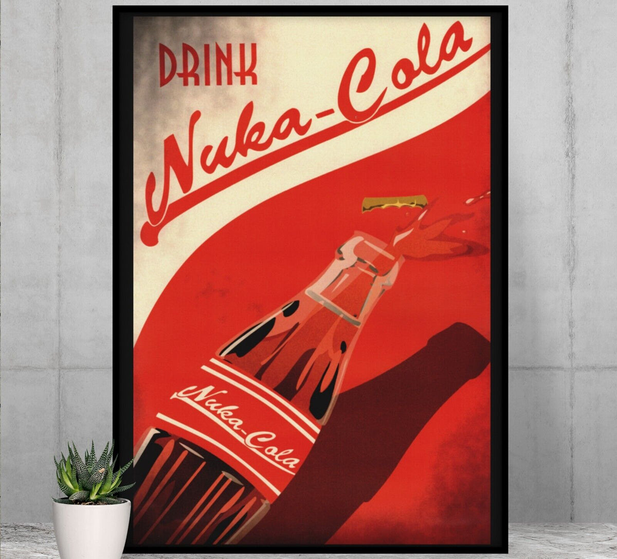 Fallout Poster Drink Nuka Cola Video Game Poster Gaming Fallout