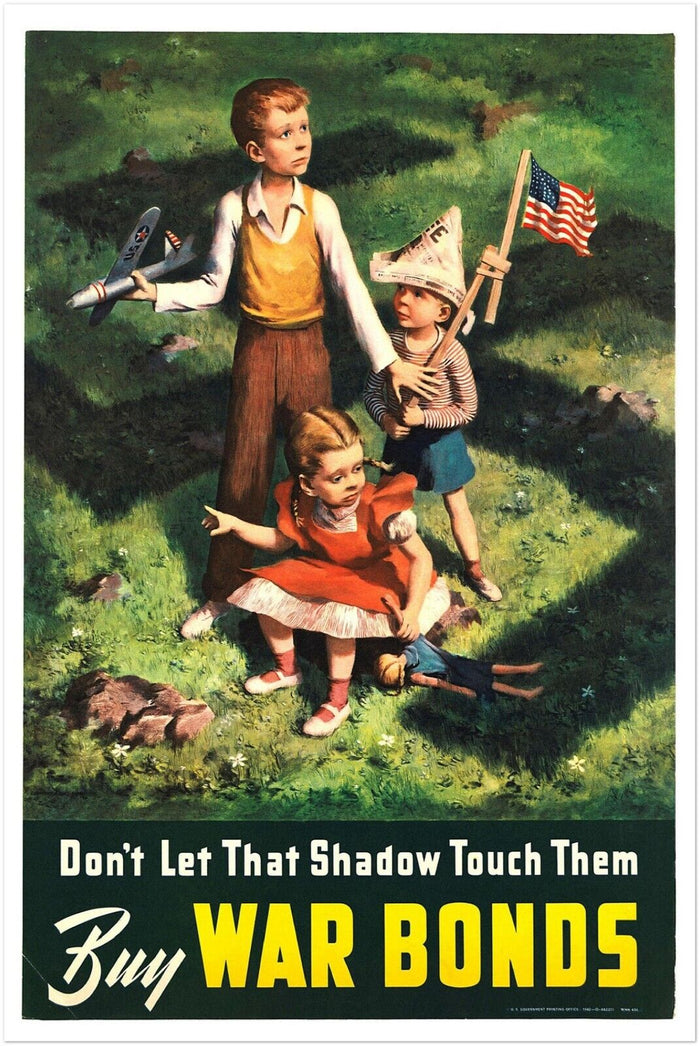 Don't Let That Shadow Touch Them - WW2 Vintage Poster - World War 2 Poster