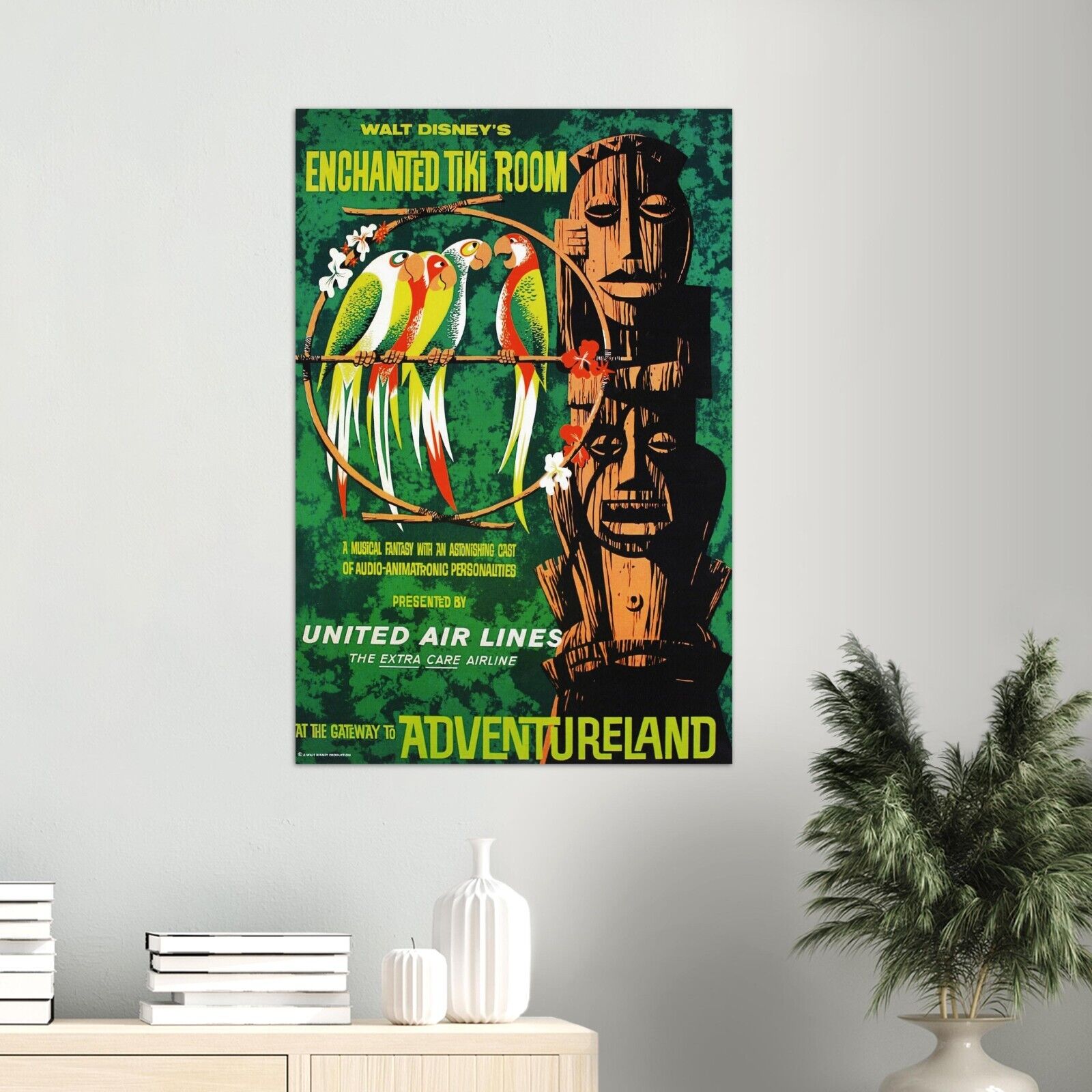 Disney Attraction Poster - Enchanted Tiki Room - Vintage (24 x 36