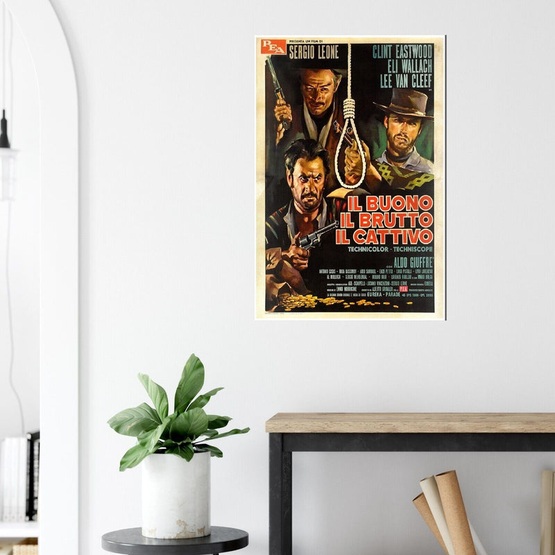 Good The Bad and The Ugly - Italian Version #3 - Clint Eastwood - Movie Poster