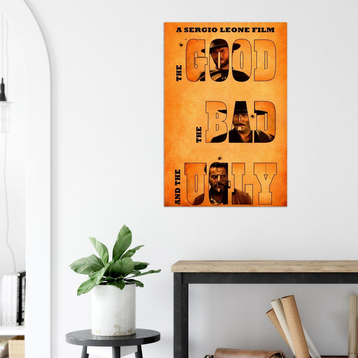 Clint Eastwood Poster - The Good, The Bad and The Ugly Movie Print, US Version