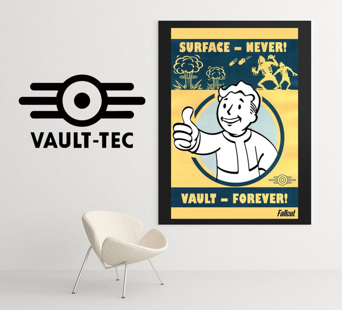 Fallout Poster Vault Boy Pin Up Video Game Poster Gaming Fallout