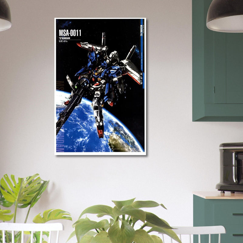 S Gundam - MSA-0011 - Gundam Mechanical Poster - Japanese Anime Poster