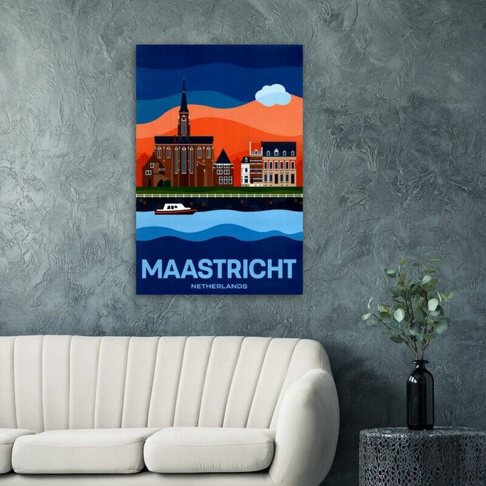 Travel Posters Maastricht - Netherlands Vintage Travel Poster