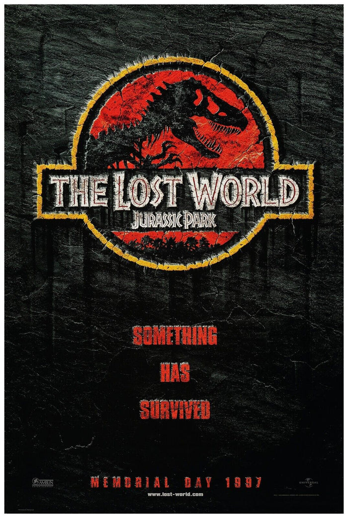 Jurassic Park - Lost World - 1997 - Movie Poster - US Release - Teaser #2