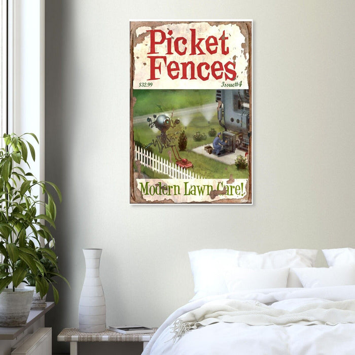 Picket Fences - Modern lawn Care - Fallout 4 Poster