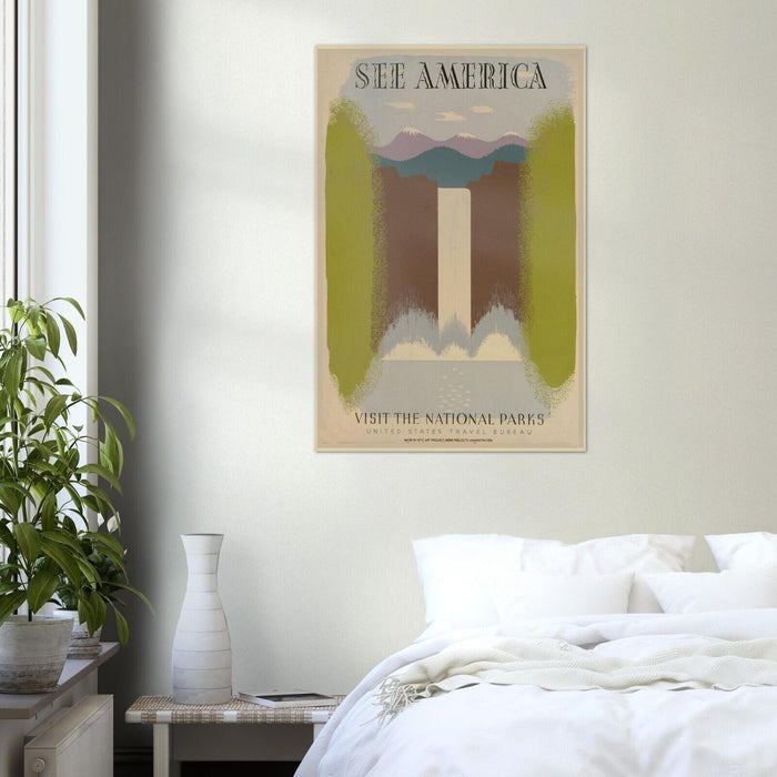 See America - National Park- Vintage Travel Poster