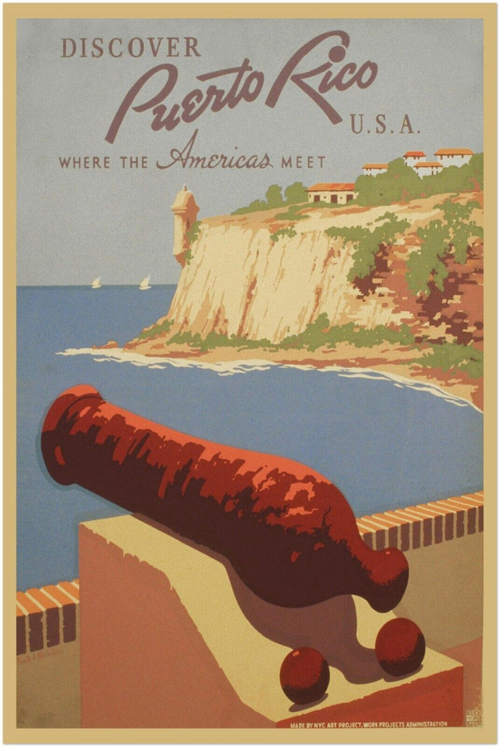 Discover Puerto Rico - Vintage Travel Poster, Retro Posters #2