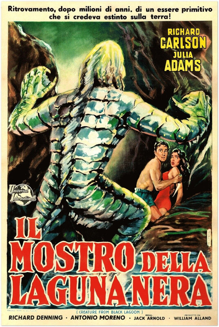 Creature from the Black Lagoon  - Vintage Horror Movie Poster - Italian