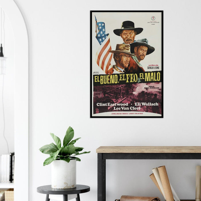 The Good The Bad and the Ugly - Clint Eastwood - Movie Poster - Spanish Version