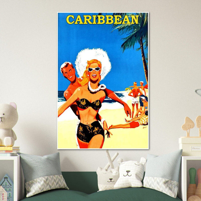 Caribbean - Vintage Travel Poster - Retro Posters