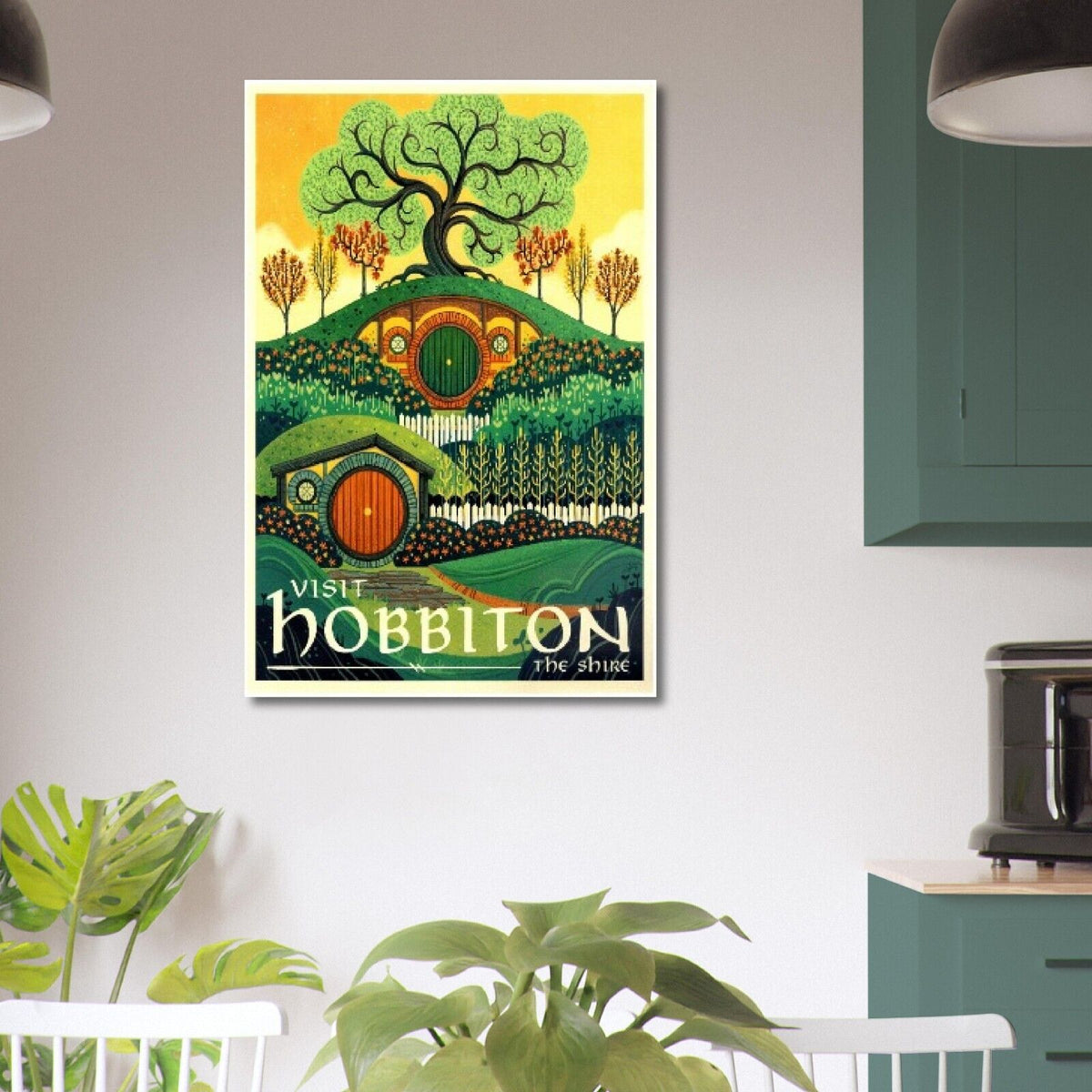 Visit Hobbiton - The Shire - Lord of the Rings Poster- The Hobbit