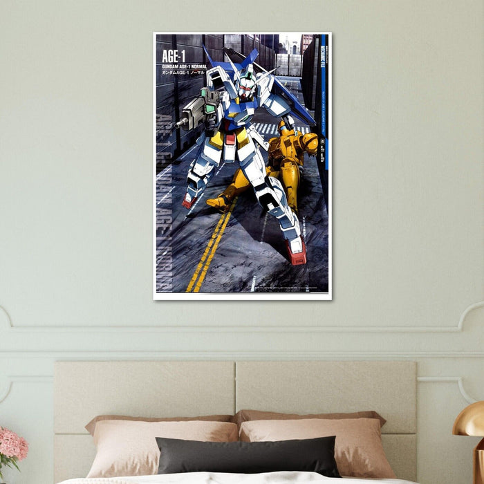 Gundam Age 1 - Gundam Mechanical Poster - Japanese Anime Poster