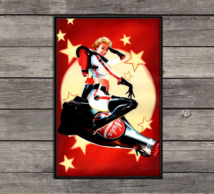 Fallout Poster Nuka Cola Cowgirl Girl Pin Up Video Game Poster Gaming