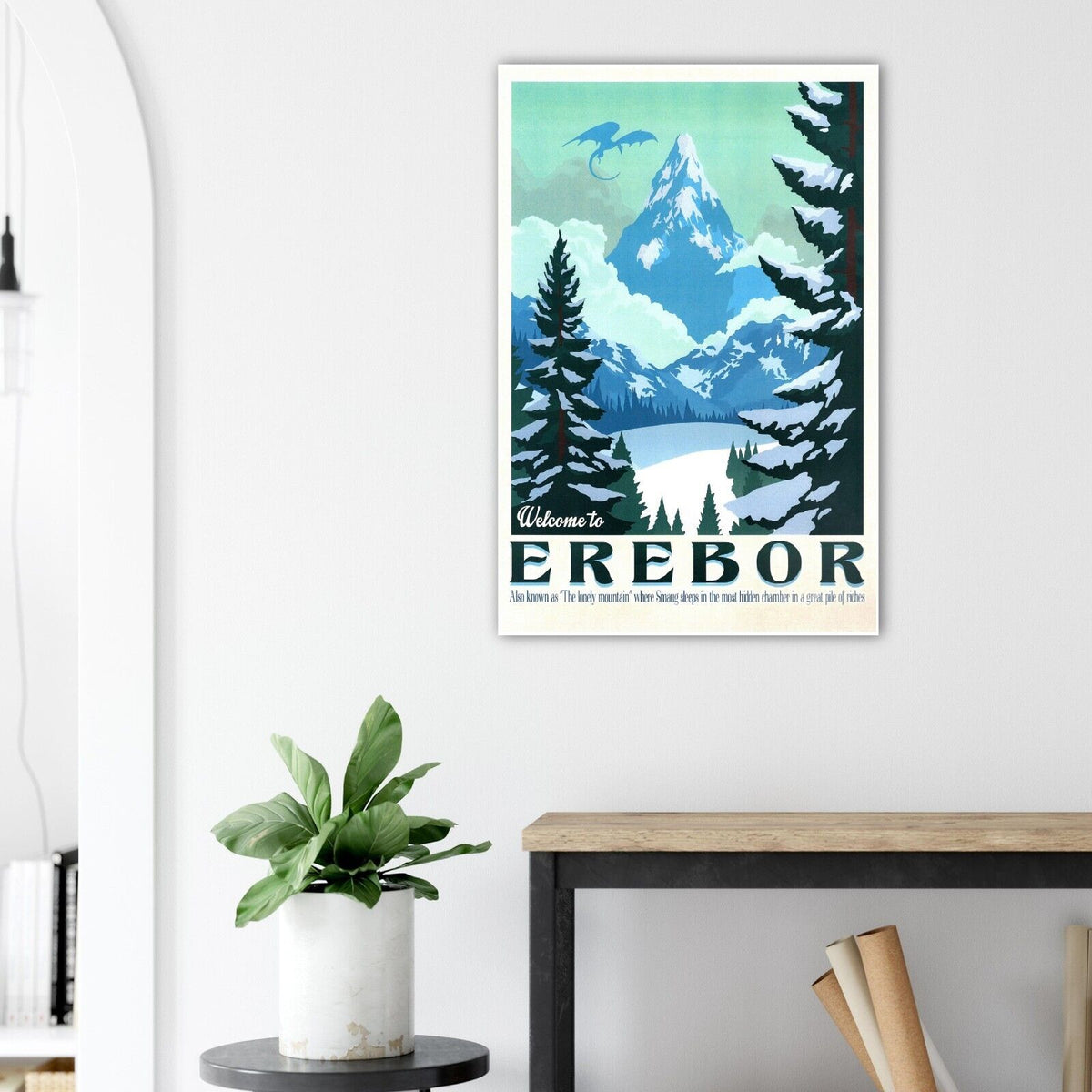 Welcome to Erebor - Lord of the Rings Poster- The Hobbit - Travel Print