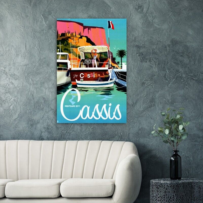 Cassis - France - Vintage Travel Poster