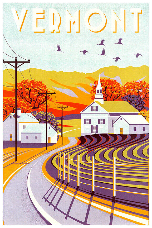 Vermont  - Vintage Travel Poster